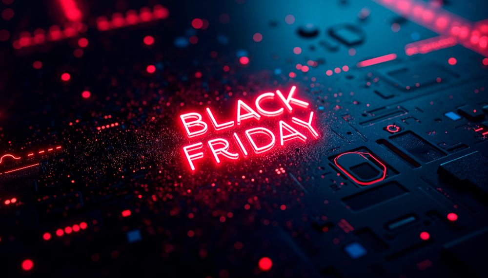 Imagem de um processador com Black Friday escrito ao meio, remetendo a Como criar campanhas eficazes de Black Friday para distribuidores de tecnologia?